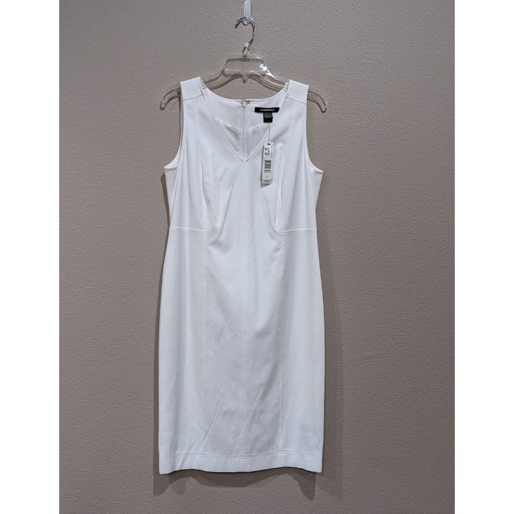 NWT - Ellen Tracy White, Sleeveless Dress